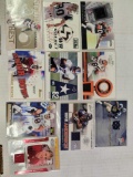 10 football cards Signed and Jerseys cards