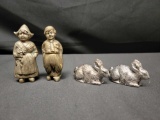 Vintage Salt and Pepper shakers Boy and Girl made in Germany