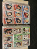 Binder of older football cards from the 1970s
