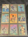 9 Nolan Ryan baseball Card's in binder sleeve