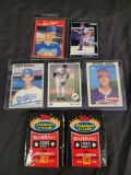 1990 baseball card's and pack lot