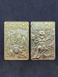 23kt gold plated Pokemon card's Charizard & Mewtwo