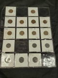16 wheat cent in coin sleeves