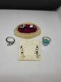 4 ring and earrings