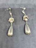 Sterling silver Earrings Drop Style nice Condition Vintage