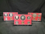 3 United States Proof sets 1977 1978 and 1979