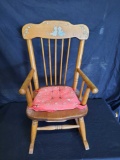 Oak hill co. miniature wooden rocking chair