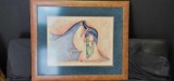 Mullan Framed abstract art with sinage
