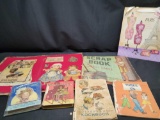 Shirley Temple Books Scrapbook 1950's Three of us Childrens book. Handade Scrapbook