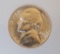 Jefferson Nickel 1942 silver FS Rare find blazing satin white gem bu