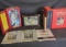 Babe Ruth collectors items, Joe Dimaggio albums, The Jackie Robinson story, 1982 souvenir program.