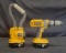 Dewalt cordless18 volt drill & light with two batteries