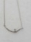 Diamond Bar Swirl Necklace 14 Rose Cut Diamonds NEW