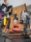 Dewalt electric plate joiner. Skilsaw model 77. Milwaukee sawzall. Ramset master shot fastening gun.
