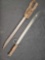 Japanese WW1 Bayonet w/ Metal Sheath + Leather Belt Loop 22in