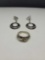 Antique native sterling silver Earrings and ring lot Great condition 8.9 grams