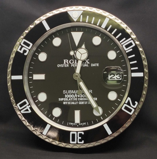 Rolex Watch Submariner Wall Clock