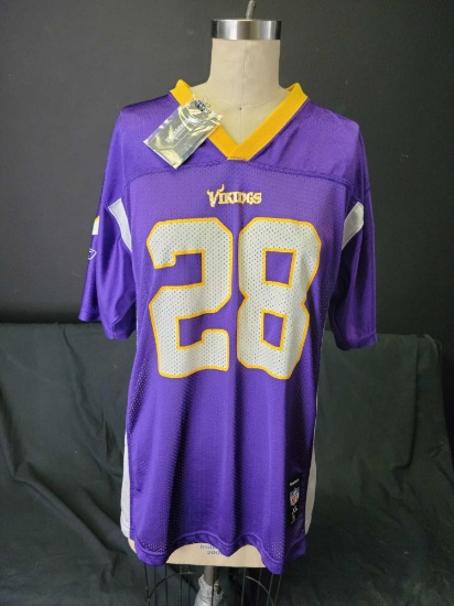 Vikings #28 Adrian Peterson Signed Jersey