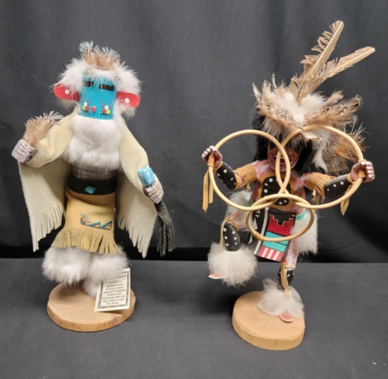 Handcarved Kachina dolls Morning Singer Hoopd