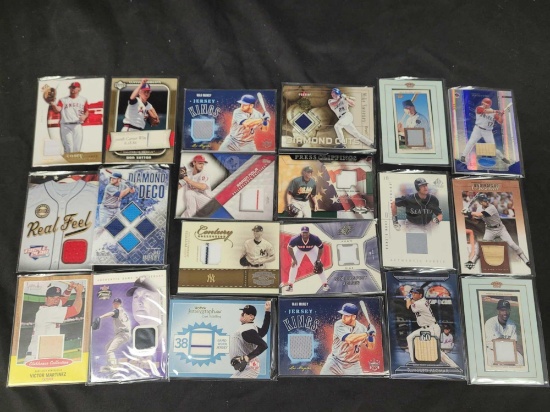 20 Jersey baseball cards