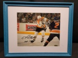 Pittsburghs Mario Lemieux Signed Framed 8 x 10 Photo.