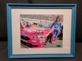Ford Sponsored Race car driver Danica Patrick Framed 8 x 10 Signed photo