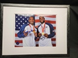 Kobe Bryant and LeBron James Framed 8 x 10 Signed photo