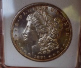 Morgan silver dollar 1891 CC GEM BU Rare date MS++ Blazing premium original Gem