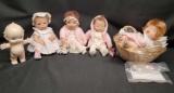 The Danbury Mint Ashton Drake Porcelain Babies. Ceramic Kewpie doll