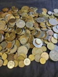 (5) Five Pounds of World Coins-Great Mix-Includes Silver & Coins from the 1800s