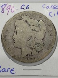 1890-CC Carson City Key Date Morgan Dollar-Rare Coin