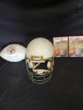 Pittsburgh Steelers limited edition football, Bike air power football helmet.Muhammad Ali DVDS