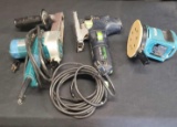 Makita electric sander, electric Festool gig saw, all tested power on.