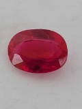 5.62 Ct Oval Red Ruby with Cert