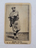 1921 Leader Theatre Babe Ruth Card