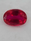 7.12 Ct Oval Red Ruby with Cert