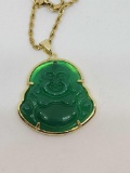 Buddha jade pendant Necklace