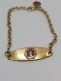 14kt gold bracelet emergency bracelet