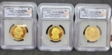 ICG certified proof gold presidential Dollars 3 ICG PR 70 DCAMS Jefferson, Adams and Madison