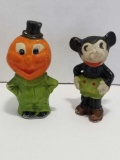 1930s Disney Mickey Mouse Smile Soda Porcelain Figures