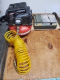 Proxxon small table saw. Husky 100 psi air compressor. Tested powers on. power tools