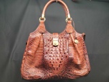 Brahmin Croc embossed Leather Purse