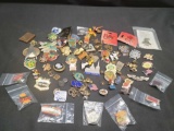 Vintage Hat pins and collectors pins Dodgers Lakers Alaska Star yrek and more