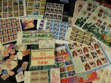 Huge stamp collection commemorative stamps, Disney, John Wayne