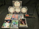 Sports lot, Signed baseball, football, basketball, hockey cards