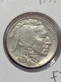 1 Oz Buffalo Nickel 1937 D/D? Gem BU Full Horn From Original roll rare Beauty nice UNC