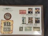 The war Between the States Silver Collector coin and Stamp Book Set