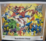 Dan Jurgens Marvel Limited Marvel Millennium Lithograph by Dynamic Forces Signed 79/150 Num. LE