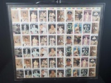 Mickey Mantle Framed Uncut Baseball Card Sheet