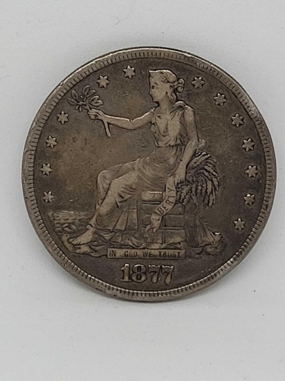 1877 Trade Dollar Really nice coin